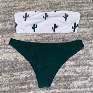 ZAFUL cactus bandeau bathing suit